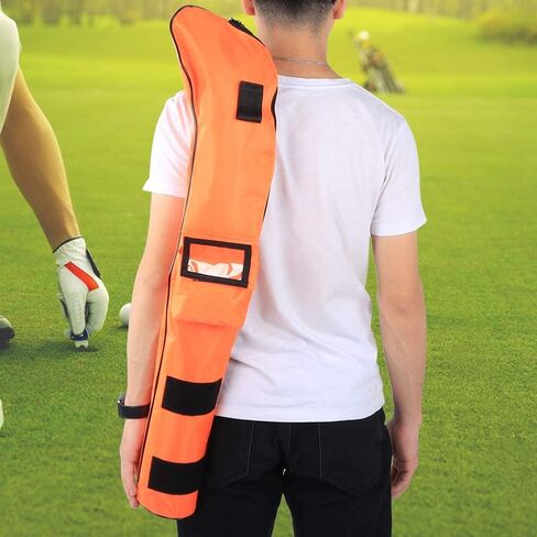 Golf Club Bag, Children Soft Foldable Golf Club Bag Nylon Portable Waterproof for Outdoor Practice Training(Orange) Golf in Saudi Arabia
