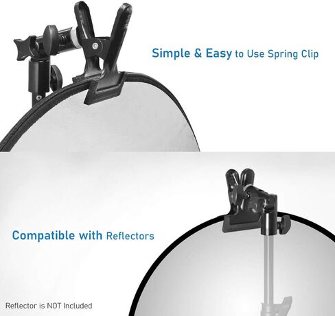 LS LIMO STUDIO LIMOSTUDIO حامل مشبك معدني شديد التحمل، دعامة تثبيت مع حامل عاكس مظلة، محول لولبي أنثى من النحاس و5/8 بوصة، حامل إضاءة طويل القامة 78 بوصة، AGG3074 in Kuwait