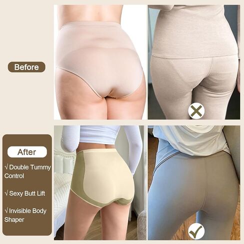 Annenmy High Waist Underwear For Women Seamless Tummy Control Panties No Show Non-Curling Butt Lifting Women Underwear 4 Pack in Saudi Arabia