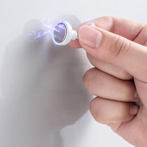 estink 10 قطع خطافات مغناطيسية، 11 رطل ABS خطافات مدمجة من البلاستيك الأبيض خطافات قوية للتعليق، مجموعة خطافات للثلاجة، المطبخ، المرآب in Kuwait