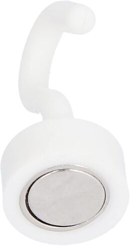 estink 10 قطع خطافات مغناطيسية، 11 رطل ABS خطافات مدمجة من البلاستيك الأبيض خطافات قوية للتعليق، مجموعة خطافات للثلاجة، المطبخ، المرآب in Kuwait