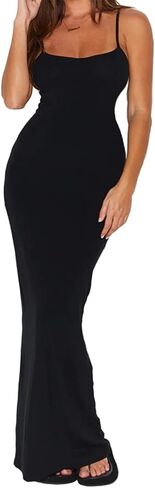 صالة المرأة عادية مثير بلا أكمام عارية الذراعين Bodycon ماكسي سليم السباغيتي حزام ضيق نادي ليلة خارج زلة فستان طويل in Saudi Arabia