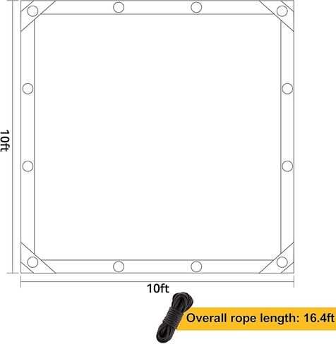 Upgrade Dog Kennel Cover Mesh Shade Panel with Grommets - Weather Guard Extra Large All Season Dog Run Cover & Roof (Green, 10x10FT) in Kuwait