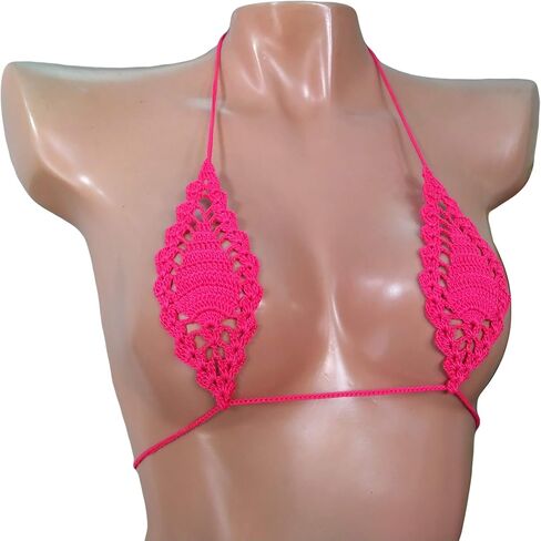 بيكيني كروشيه صغير على شكل دمعة - بيكيني صغير للغاية بيكيني ثونغ G String بيكيني مثير صغير للنساء in Saudi Arabia