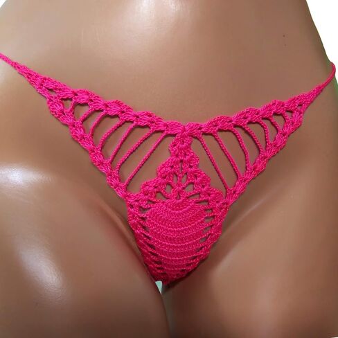 بيكيني كروشيه صغير على شكل دمعة - بيكيني صغير للغاية بيكيني ثونغ G String بيكيني مثير صغير للنساء in Saudi Arabia