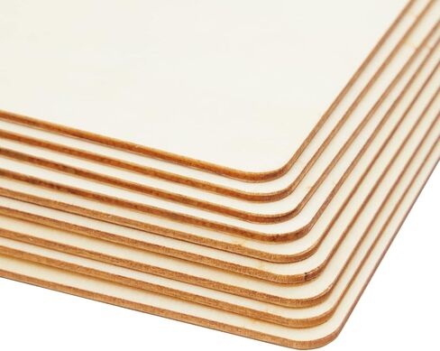Set of 130 Unfinished Wooden Squares and Circles for Wood Burning Projects, DIY Crafts (3 Sizes/Shape) in Saudi Arabia