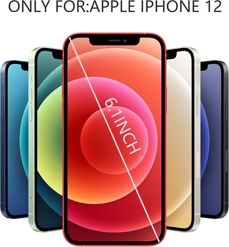 Yistof متوافق مع حافظة iPhone 12، [قطعتان] غطاء قلب ناعم نحيف مع حماية معززة للشاشة والكاميرا للنساء، حافظة هاتف مضادة للانزلاق ومضادة للصدمات لهاتف iPhone 12 6.1" in Saudi Arabia