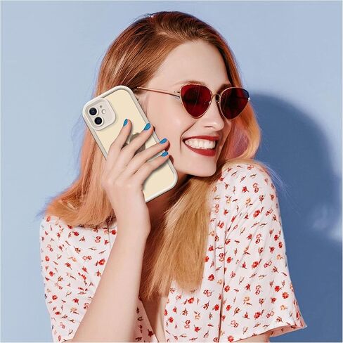 Yistof متوافق مع حافظة iPhone 12، [قطعتان] غطاء قلب ناعم نحيف مع حماية معززة للشاشة والكاميرا للنساء، حافظة هاتف مضادة للانزلاق ومضادة للصدمات لهاتف iPhone 12 6.1" in Saudi Arabia