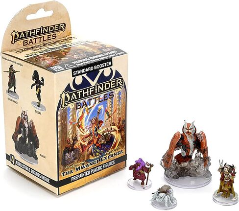 WizKids Pathfinder Battles: The Mwangi Expanse Single Booster (Set 21) - 4 Count Miniatures - Pre-Painted - RPG in Saudi Arabia