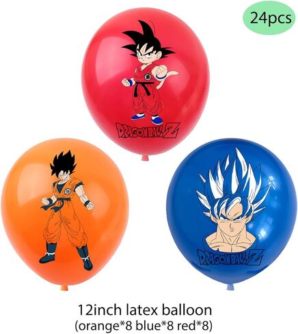 Birthday Party Supplies Set Dragonn, Includes Banner, Tablecloth, Cake Topper - 16 Cupcake Toppers - 24 Balloons in Kuwait