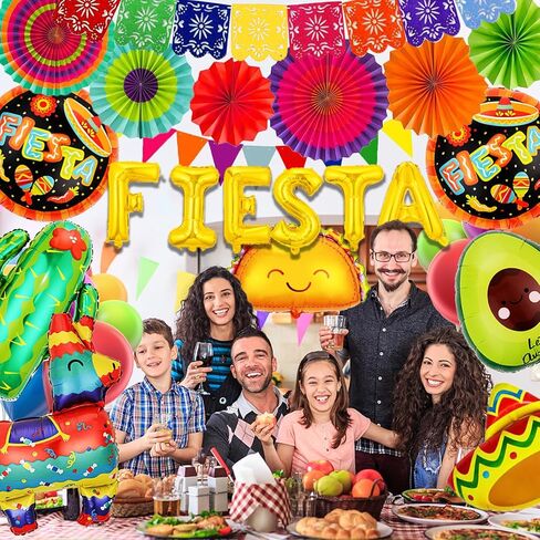 ديكورات حفلات فييستا، لوازم الحفلات ذات الطابع المكسيكي، لافتة بابيل بيكادو، تاكو لاما، صبار، أفوكادو، بالونات ورقية، ديكور لتاكو الثلاثاء، كرنفالات عيد الميلاد، سينكو دي مايو، ديكورات الحفلات in Kuwait