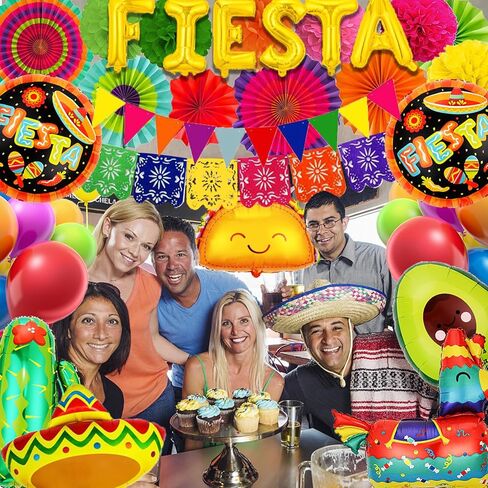 ديكورات حفلات فييستا، لوازم الحفلات ذات الطابع المكسيكي، لافتة بابيل بيكادو، تاكو لاما، صبار، أفوكادو، بالونات ورقية، ديكور لتاكو الثلاثاء، كرنفالات عيد الميلاد، سينكو دي مايو، ديكورات الحفلات in Kuwait