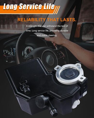 مضخة توجيه YZHIDIANF 20-64610 Liberty مع خزان، مضخة مساعدة الطاقة مناسبة لـ: -Jeep Liberty 2002 2003 2004 2005 2006 3.7L for Liberty 2002-2006 3.7L، Repalce 96-64610 20-64610 (عبوة واحدة) in Saudi Arabia