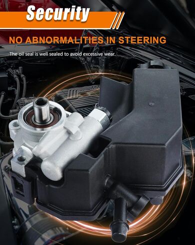 مضخة توجيه YZHIDIANF 20-64610 Liberty مع خزان، مضخة مساعدة الطاقة مناسبة لـ: -Jeep Liberty 2002 2003 2004 2005 2006 3.7L for Liberty 2002-2006 3.7L، Repalce 96-64610 20-64610 (عبوة واحدة) in Saudi Arabia
