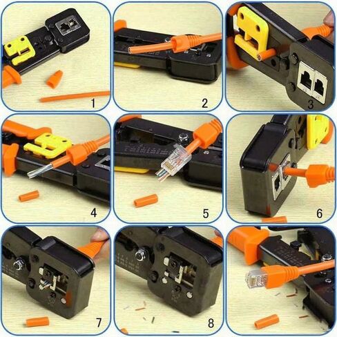 Copapa Soft Plastic Ethernet RJ45 Cable Connector Boots Cover Strain Relief Boots CAT5 CAT5E CAT6 CAT6E 100PCS (Orange) in Kuwait