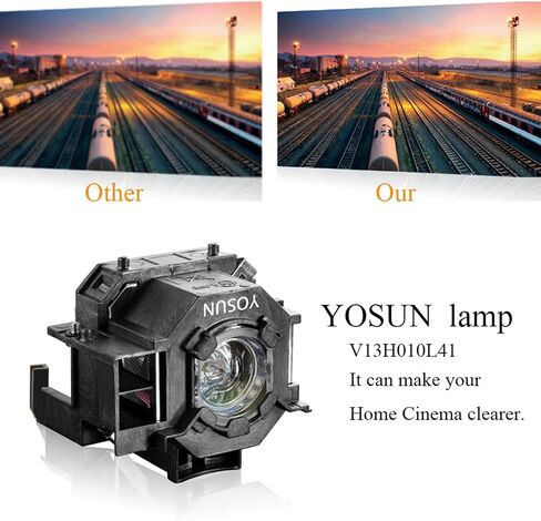 YOSUN V13H010L87 Projector Lamp for Epson-ELPLP87 PowerLite 535W 520 525W 530 BrightLink 536Wi EB-2040 2040W EB-2140W EB-520 EB-525W EB-530 EB-535W Projector Bulb in Saudi Arabia