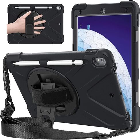 حافظة DreamerX iPad 10.2/10.5 للفتيات الصغيرات، حافظة iPad 9th/8th/7th Generation 2021/2020/2019 10.2 بوصة، iPad Air 3rd Gen 2019 /Pro 10.5 2017 غطاء واقٍ متين مقاوم للصدمات مع حزام كتف حامل in Kuwait