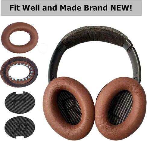 Headphones Replacement Ear Pads Cover,for Bose Quietcomfort QC15 QC25 QC35 35 ii Headsets (Black) in Kuwait