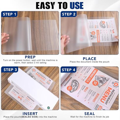300 Pack Laminating Sheets, 3 Mil, 9 x 11.5 Inches Thermal Laminating Pouches Lamination Sheet Paper for Laminator, Clear, Letter Size, Office and School Supplies in Saudi Arabia