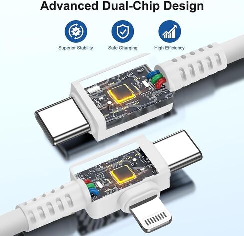 iPhone 15 USB C Charger Cable 10ft, 2Pack Long Fast Charge Type C to Type C Charging Cord Wire for Apple iPhone 15 Plus/15 Pro Max, iPad Pro 12.9/11 inch/Mini/Air 5/4th, MacBook, Samsung S23 Ultra/S22 in Saudi Arabia