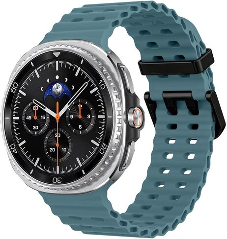 Marine Silicone Band for Samsung Galaxy Watch 9 8 40mm 44mm/8 Classic 46mm in Kuwait