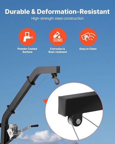 رافعة لعبة Vevor Truck Hitch ، وسعة تحميل 600 رطل ، ورافعة الغزلان الصيد مع جهاز استقبال 2 بوصة ، وعمود دوارة 360 درجة وارتفاع قابل للتعديل ، يشمل Gambrel Winch للعبة Skinning & Cleaning in Saudi Arabia