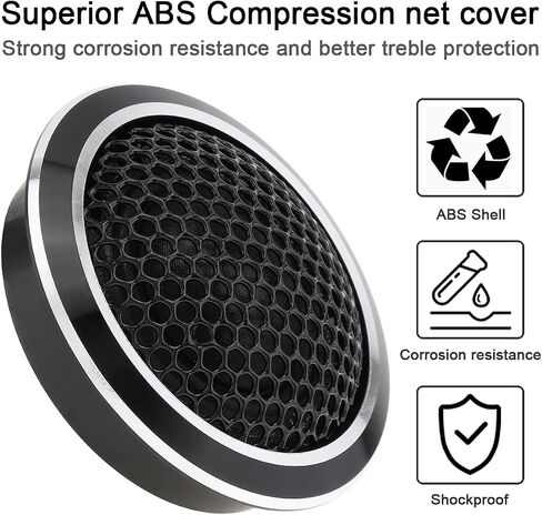 Silk Dome Tweeters, 2pcs 150W YH-A8 High Efficiency Mini Dome Tweeter Speakers for Car Audio System in Saudi Arabia