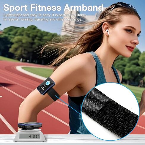 Mp3 Player with Bluetooth, HiFi Music Player with Sports Clip, 32GB mp3 Player for Kids Adults, Earphones Included, TF Card can be Inserted in Saudi Arabia