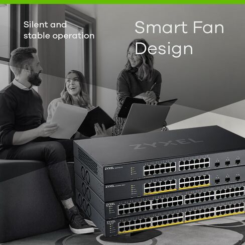 ZYXEL 12-Port PoE Switch متعدد جيجابت إيثرنت ذكي (XS1930-12HP) - مُدار، مع 8X 10G PoE++ @ 375W، 2X 10G Ethernet، 2X 10G SFP+، سحابة سديم اختيارية، حامل على حامل، حماية محدودة مدى الحياة in Saudi Arabia