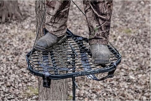 Hawk Ranger Traction Mud Camo 3 Pack Climbing Sticks with Durable Steel Hang On Hunting Treestand and Full Body Safety Harness in Saudi Arabia
