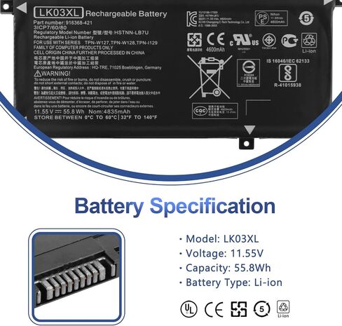 ANTIEE AP16M5J Laptop Battery for Acer Aspire 1 A114-31 A114-32 Aspire 3 A314-31 A314-32 A314-41 A315-21 A315-21G A315-22 A315-31 A315-32 A315-33 A315-41 A315-51 A315-53 A315-53G 2ICP4/80/104 in Kuwait