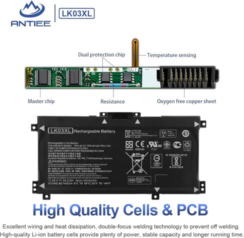 ANTIEE AP16M5J Laptop Battery for Acer Aspire 1 A114-31 A114-32 Aspire 3 A314-31 A314-32 A314-41 A315-21 A315-21G A315-22 A315-31 A315-32 A315-33 A315-41 A315-51 A315-53 A315-53G 2ICP4/80/104 in Kuwait