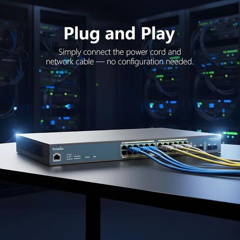 EnGenius Fit L2 Plus Managed 24-Port Gigabit PoE+ Switch | 802.3at/af PoE+ Ready | 410W Budget | 4 SFP Uplink Ports | 56 Gbps Switching Capacity | [EWS7928FP-FIT] in Kuwait