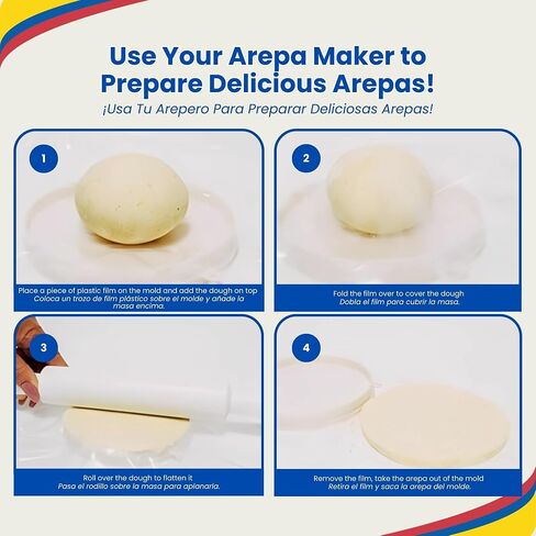 Molde para Empanadas with Double Size (4.3" & 3.25") – Molde Para Hacer Empanadas, Gorditas, Pastelitos, and More – Durable, Food-Safe, Easy-to-Clean Kitchen Tool in Kuwait