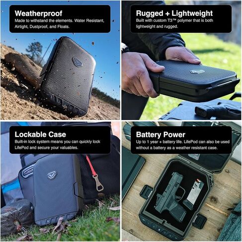 VAULTEK LifePod 10 Secure Weatherproof Lockable Travel Case (2-Piece Pluck Foam) in Kuwait