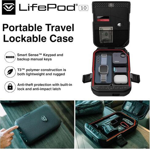 VAULTEK LifePod 10 Secure Weatherproof Lockable Travel Case (2-Piece Pluck Foam) in Kuwait