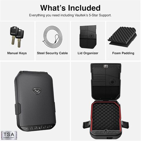 VAULTEK LifePod 10 Secure Weatherproof Lockable Travel Case (2-Piece Pluck Foam) in Kuwait
