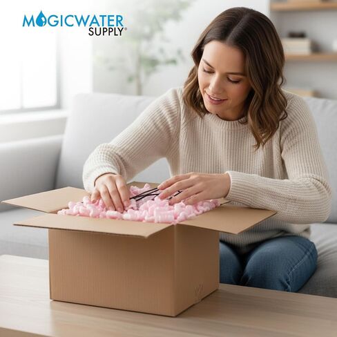 MagicWater Supply 1/2 قدم مكعب تعبئة وردية الفول السوداني الفشار على شكل حرف S حشوة فضفاضة | إمدادات المياه السحرية in Kuwait