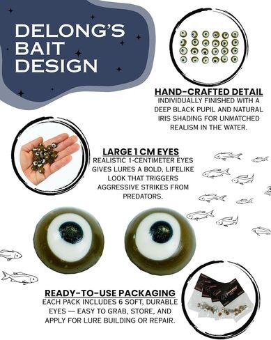 DELONG LURES - Insect Fishing Lures Bug Lures Soft Plastic Fishing Lures for Panfish, Fishing Lures for Bluegill and Ice Fishing Lures in Kuwait
