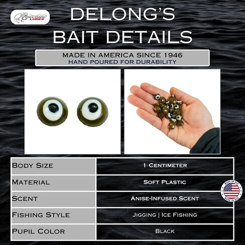 DELONG LURES - Insect Fishing Lures Bug Lures Soft Plastic Fishing Lures for Panfish, Fishing Lures for Bluegill and Ice Fishing Lures in Kuwait