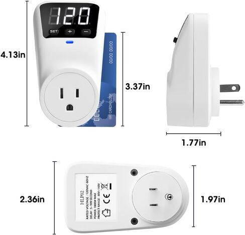 Surge Protector 3-Otlet Power Strip W/Advanced Voltage Protection ، 80V-140V Power Risprowors for Revrigerator ، TV ، Computer | شاشة LED مراقبة الجهد Fireproof UL94V-1 in Saudi Arabia