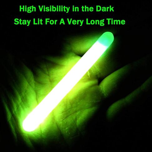 QualyQualy Fishing Glow Sticks for Bobbers, Fishing Bobber Lights, Fishing Rod Bell Alarm Lights, Bobber Glow Sticks 4.5X37mm 50 Packs in Kuwait