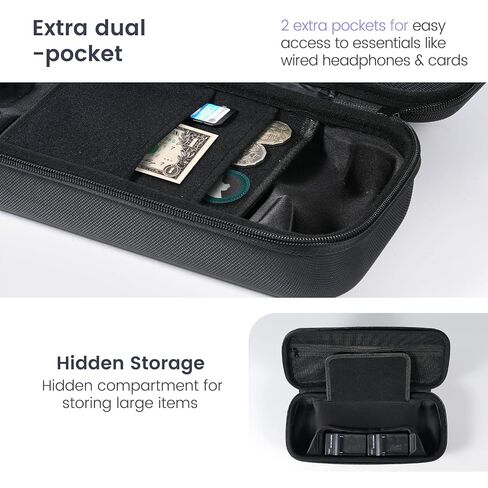 Allfitcase PlayStation Portal Case مع 10 في 1 مجموعات ملحقات متوافقة مع مشغل PS5 Portal عن بعد ، حافلة صعبة مع حامي شاشة بوابة 2 ، 2 قبعات قبضة الإبهام in Kuwait