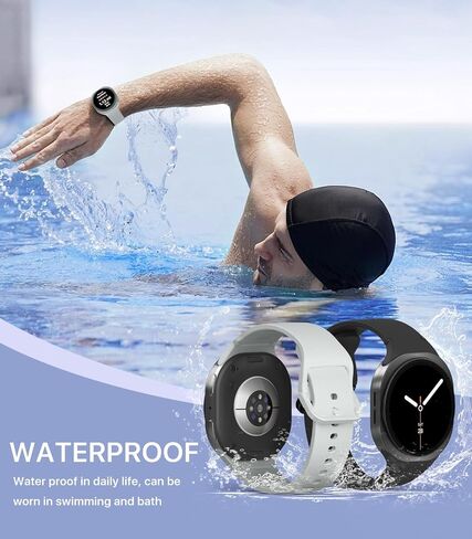 Timovo 6 Pack Sport Bands متوافقة مع Samsung Galaxy Watch 8 40mm 44mm/Galaxy Watch 8 Classic 46mm (2025) ، حزام بديل للسيليكون للنساء للنساء in Saudi Arabia