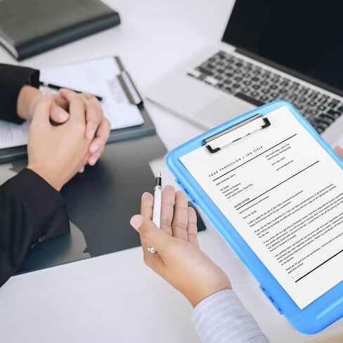 Clipboard with Storage, Large Capacity Nursing Clipboards with Low Profile Clip, Heavy Duty Plastic Storage Clipboard with Pen Holder, Side-Opening, Multifunctional Clipboard Case for Writing in Kuwait