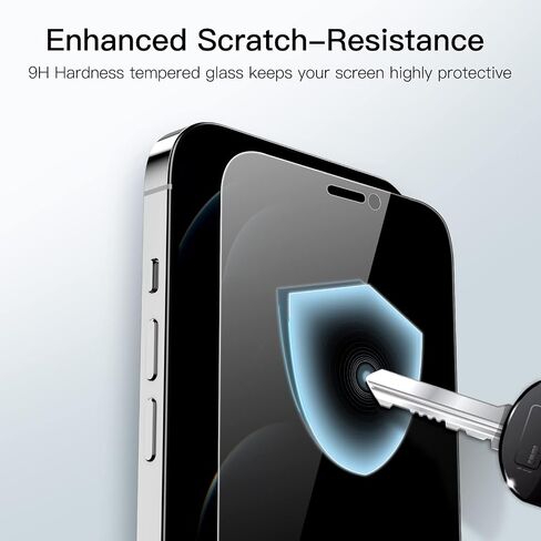 JETech Privacy Full Coverage Screen Protector for iPhone 13 Pro Max 6.7-Inch, Anti-Spy Tempered Glass Film, Edge to Edge Protection Case-Friendly, 2-Pack in Kuwait