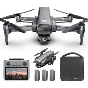 X-Verse SJRC F22 S2+ XR Drones with Camera for Adults 4K, RC Screen, 6KM RC Distance, 2 Axis Gimbal +EIS+Repeater, Professional Drone with Obstacle Avoidance, 2 Batteries for 80min Max Flight Time in Kuwait