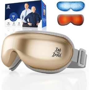BOB AND BRAD Eye Massager, EyeOasis 2 - Eye Massager with Heat, Smart Eye Mask Massager for Migraine with BT Music, Face Massager for Reduce Eye Strain Eye Bags Dry Eyes, Birthday Gifts for Women Men in Kuwait