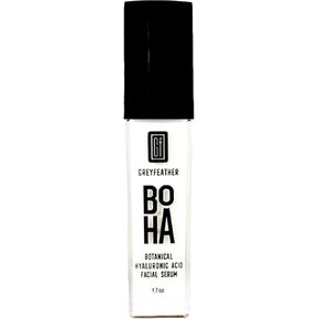 Greyfeather BOHA Hyaluronic Acid Serum for Face – Botanical Hydration with Vitamin C & E – Anti-Aging Facial Serum for Fine Lines, Wrinkles, Dry Skin – Vegan & Fragrance-Free, 1.7oz in Saudi Arabia
