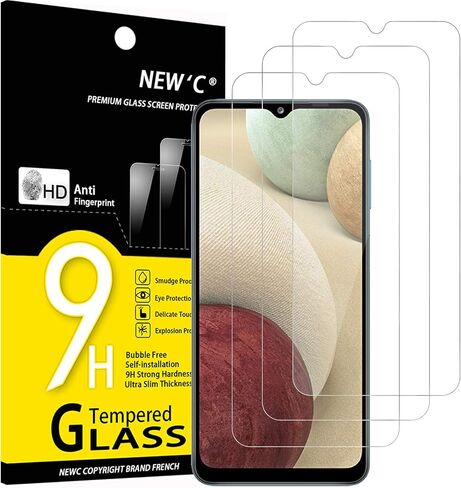 NEW'C [3 Pack] Designed for Samsung Galaxy A21 Screen Protector Tempered Glass, Case Friendly Ultra Resistant in Kuwait